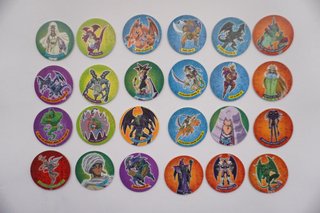 Lote 24 Tazos Yu-Gi-Oh Vintage Matutano 2002