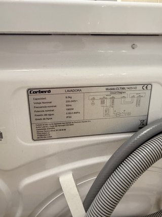 Lavadora Corbero 9kg Nueva con Garantía