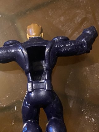Personaggio action figure blu