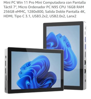 HEIGAOLAPC Mini PC F9B con Schermo Touch