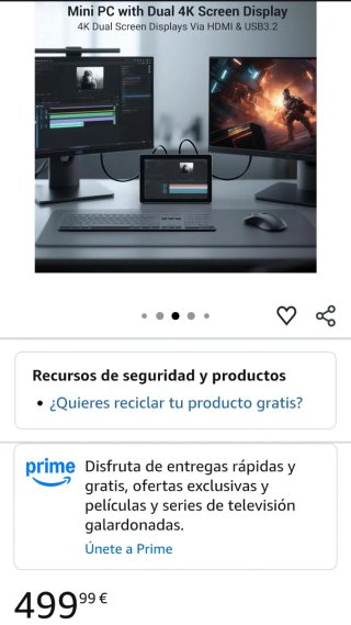 HEIGAOLAPC Mini PC F9B con Schermo Touch