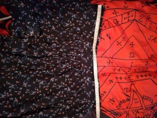 Falda corta estampada floral M