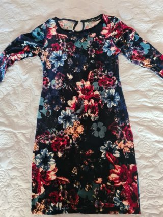 Vestito donna tubino fantasia floreale