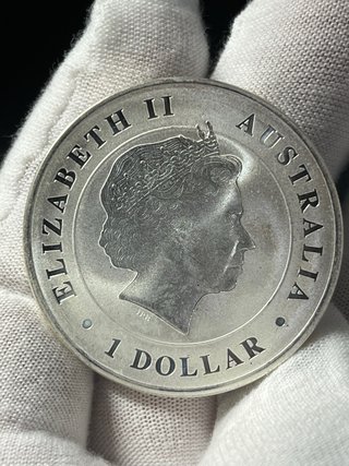 Moneta in Argento Coccodrillo Australiano 1 oz 2014