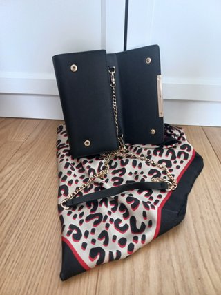 Bolso Cartera Clutch Negro