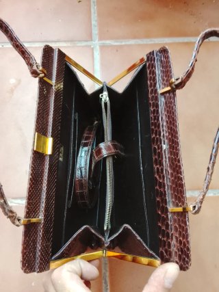 Bolso piel mujer antiguo original