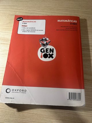 Matemáticas 3 ESO : Geniox