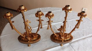 Reloj Pagoda Oriental y Candelabros