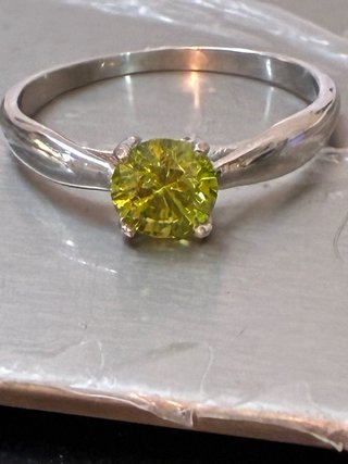 Anillo Oro 18k 0.84 Ct Diamante Natural