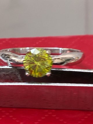 Anillo Oro 18k 0.84 Ct Diamante Natural