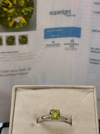 Anillo Oro 18k 0.84 Ct Diamante Natural