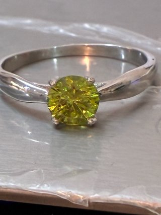 Anillo Oro 18k 0.84 Ct Diamante Natural