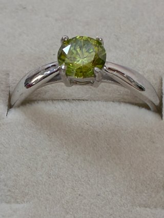 Anillo Oro 18k 0.84 Ct Diamante Natural