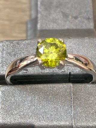 Anillo Oro 18k 0.84 Ct Diamante Natural