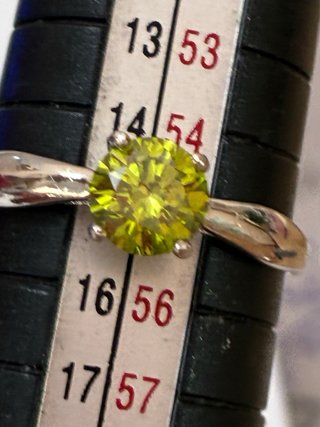 Anillo Oro 18k 0.84 Ct Diamante Natural