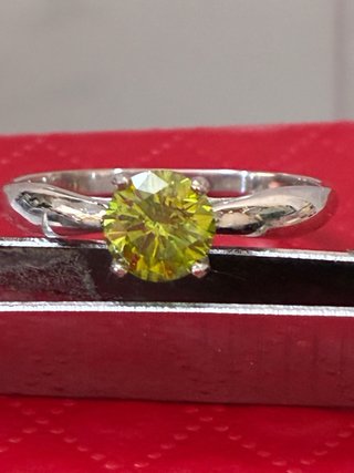 Anillo Oro 18k 0.84 Ct Diamante Natural