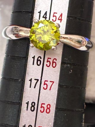 Anillo Oro 18k 0.84 Ct Diamante Natural
