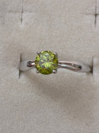 Anillo Oro 18k 0.84 Ct Diamante Natural