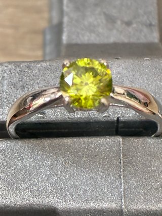 Anillo Oro 18k 0.84 Ct Diamante Natural