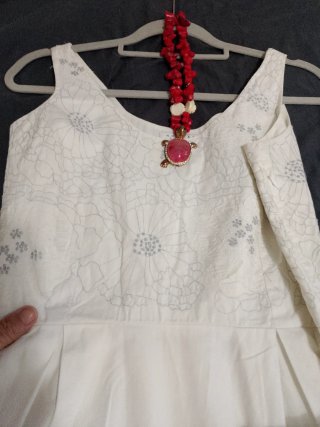 Vestido blanco algodón fiesta verano