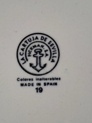 8 Platos Hondos La Cartuja de Sevilla (Ref.01)