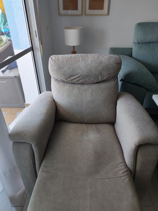 Sillón relax reclinable beige