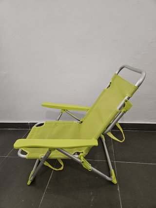 Silla Playa Tela y Aluminio Verde