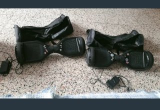 2 Patinetes Eléctricos Hoverboard con Bolsas