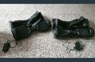 2 Patinetes Eléctricos Hoverboard con Bolsas