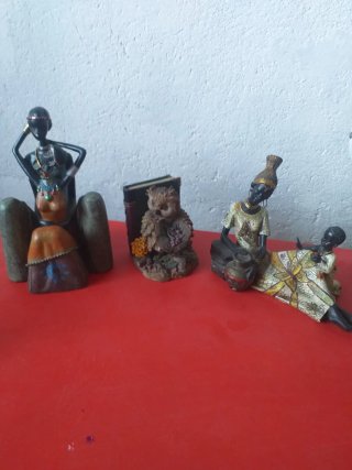 Figuras Adorno Pareja Africana oferta