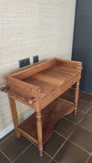 Mesa Auxiliar Camarera Madera Rústica