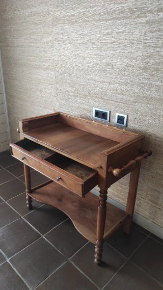 Mesa Auxiliar Camarera Madera Rústica