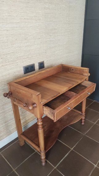 Mesa Auxiliar Camarera Madera Rústica