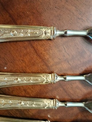 Set 6 posate vintage punzone 800