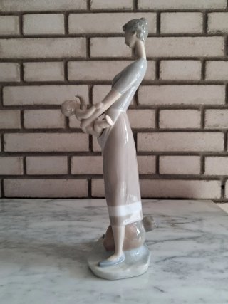 Figura Lladró Porcelana Madre e Hijo