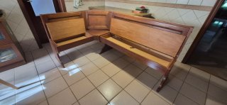 Banco Rinconera y Mesa Cocina Madera