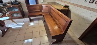 Banco Rinconera y Mesa Cocina Madera