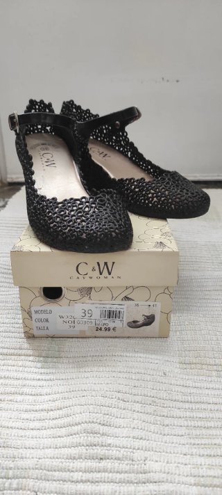 Cuñas playeras C&W Woman negras