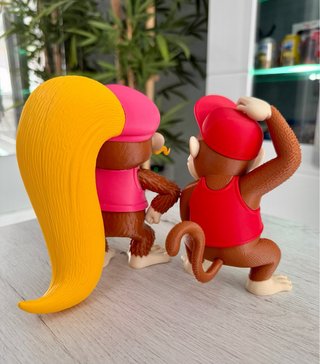 Pack Figuras Diddy y Dixie Kong