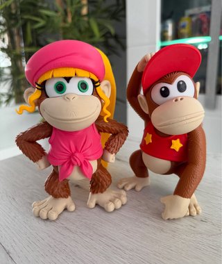 Pack Figuras Diddy y Dixie Kong