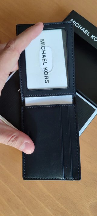 Cartera Tarjetero Michael Kors Azul Nuevo