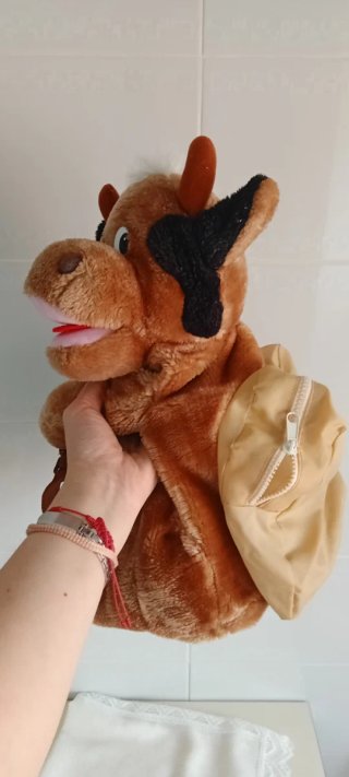 Mochila Peluche Vaca con peluches+regalo