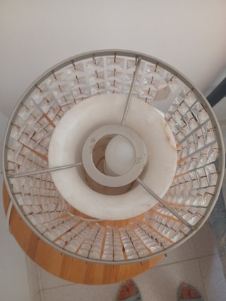 Lámpara cristal estilo veneciano