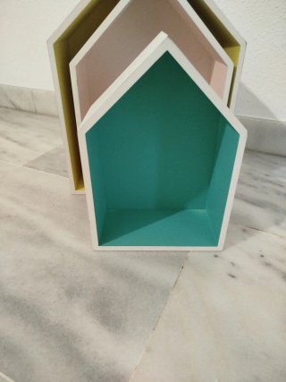 Estantes casita decorativos