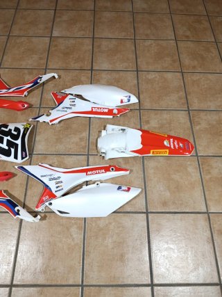 Plásticos Honda CRF 450 2015 con vinilos