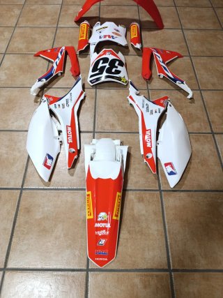 Plásticos Honda CRF 450 2015 con vinilos