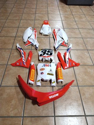 Plásticos Honda CRF 450 2015 con vinilos
