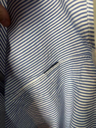 Camisa Tommy Hilfiger Rayas Azul/Blanco 2XL