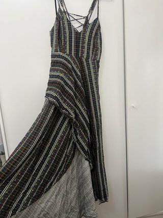 Vestido largo estampado