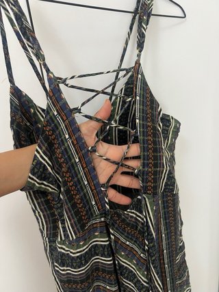Vestido largo estampado